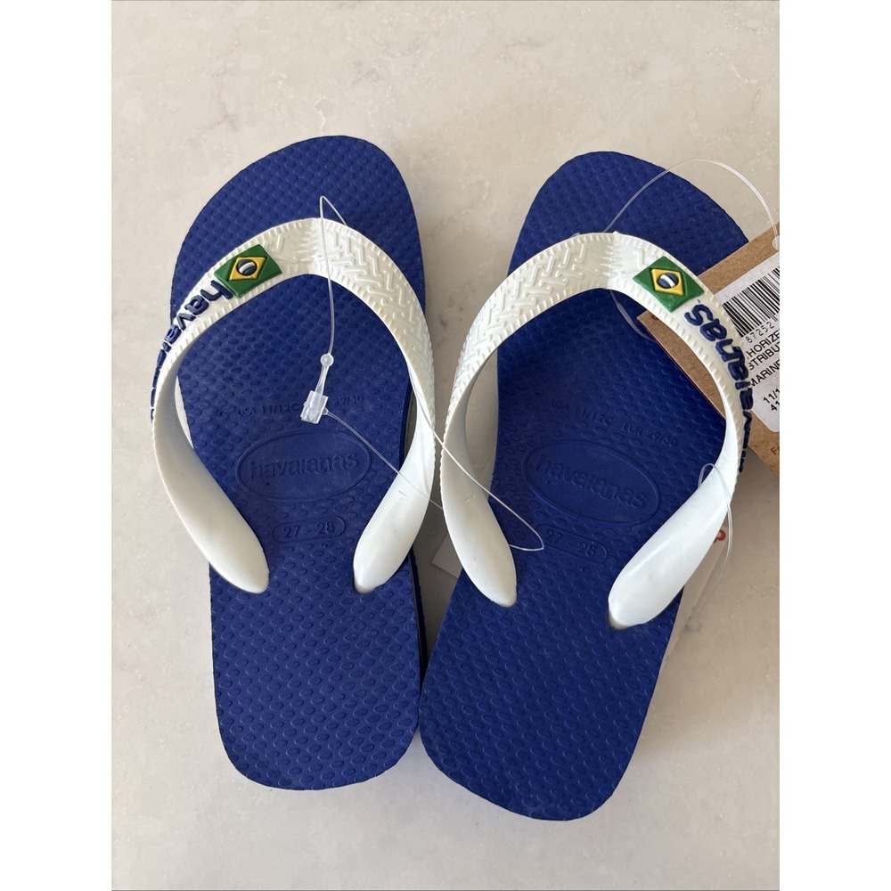 Havaianas Kids US 11/12c Flip Flop Sandals, Brazil Logo Thong Footwear EU 29/30